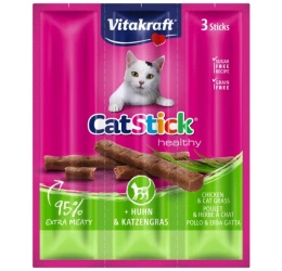 Cat Stick mini Κοτόπουλο & Γρασίδι  3τμχ