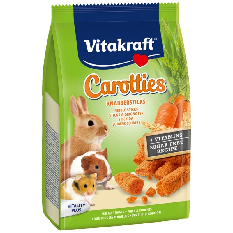 Vitakraft Carottis μπαστουνάκια με καρότα 50gr ΜΙΚΡΑ ΖΩΑ - ΚΟΥΝΕΛΙΑ