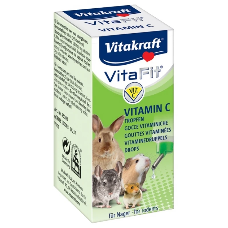  Vitakraft Vita Fit 10ml με βιταμίνη C ΜΙΚΡΑ ΖΩΑ - ΚΟΥΝΕΛΙΑ