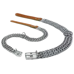 Κολάρο Σκύλου Δερμάτινο Με Διπλή Αλυσίδα Pet Interest Large 2,5mmx65cm Κολάρο Σκύλου Δερμάτινο Με Διπλή Αλυσίδα Pet Interest Large 2,5mmx65cm