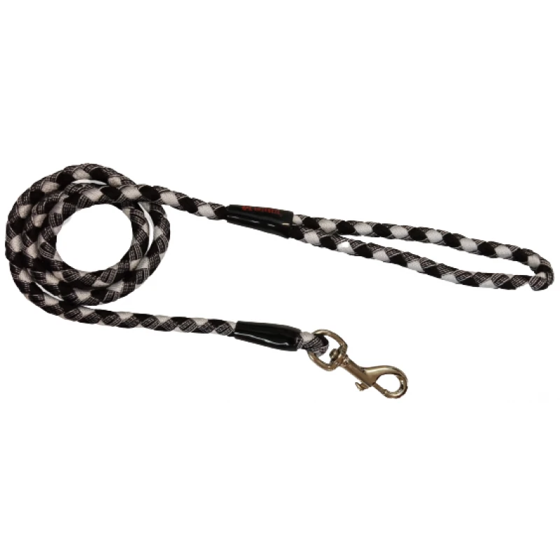 Λουρί, Οδηγός Σκύλου Sand Rope Ασπρο - Μαύρο 1,8x60cm από ορειβατικό σχοινί ΣΚΥΛΟΙ