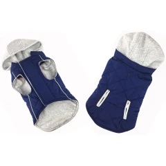 Μπουφανάκι Σκύλου Sportive με Κουκούλα της Pet Interest Μπλε Large 37cm