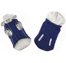 Μπουφανάκι Σκύλου Sportive με Κουκούλα της Pet Interest Μπλε Xlarge 46cm Μπουφανάκι Σκύλου Sportive με Κουκούλα της Pet Interest Μπλε Xlarge 46cm