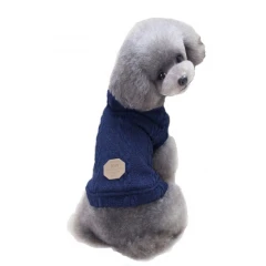 Πλεκτό Σκύλου με Επένδυση Μπλε 2XLarge 39-41cm