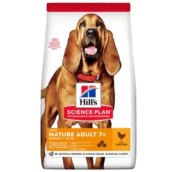 Hill's Science Plan Light Mature Adult +7 Medium  για Σκύλους 14kg με Κοτόπουλο