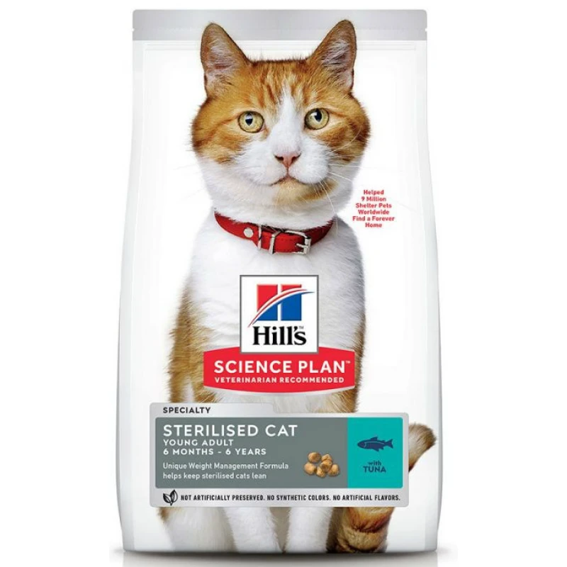 Hill's Science Plan Young Adult Sterilised Για Γάτες με Τόνο 1,5kg ΓΑΤΕΣ
