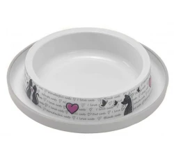 Πλαστικό Μπολ Flamingo Cats In Love 210ml Πλαστικό Μπολ Flamingo Cats In Love 210ml