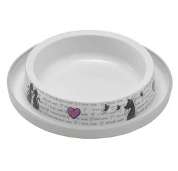Πλαστικό Μπολ Flamingo Cats In Love 210ml Πλαστικό Μπολ Flamingo Cats In Love 210ml