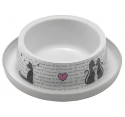 Πλαστικό Μπολ Σκύλου και Γάτας Flamingo Cats In Love 350ml Πλαστικό Μπολ Σκύλου και Γάτας Flamingo Cats In Love 350ml