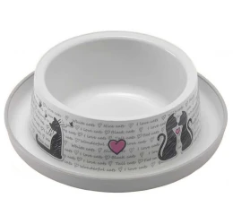 Πλαστικό Μπολ Σκύλου και Γάτας Flamingo Cats In Love 350ml Πλαστικό Μπολ Σκύλου και Γάτας Flamingo Cats In Love 350ml