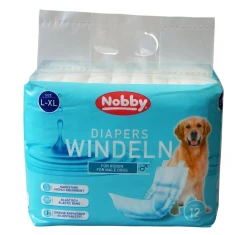 Πάνες-Βρακάκια για αρσενικά σκυλάκια της Nobby L-XL (60-80cm) 12 τεμάχια Πάνες-Βρακάκια για αρσενικά σκυλάκια της Nobby L-XL (60-80cm) 12 τεμάχια