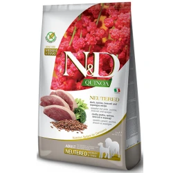 N&D Quinoa Medium & Maxi Neutered Duck  2,5kg N&D Quinoa Medium & Maxi Neutered Duck  2,5kg
