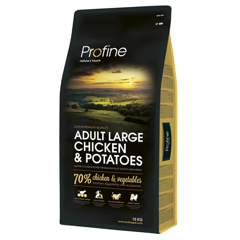 PROFINE ADULT LARGE CHICKEN & POTATOES 15Kg ΞΗΡΑ ΤΡΟΦΗ ΣΚΥΛΟΥ PROFINE ADULT LARGE CHICKEN & POTATOES 15Kg ΞΗΡΑ ΤΡΟΦΗ ΣΚΥΛΟΥ