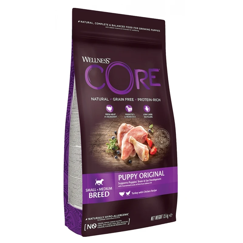 Wellness Core Puppy Turkey & Chicken 1,5kg ΞΗΡΑ ΤΡΟΦΗ ΣΚΥΛΟΥ