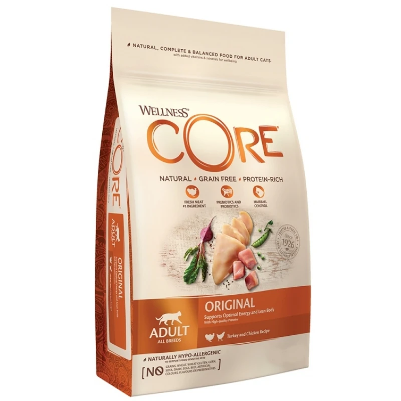 WELLNESS CORE CAT ORIGINAL ΓΑΛΟΠΟΥΛΑ ΚΟΤΟΠΟΥΛΟ 4Kg ΞΗΡΑ ΤΡΟΦΗ ΓΑΤΑΣ