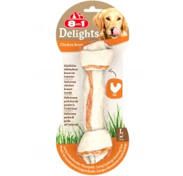 Κόκκαλο 8 In1 Delights Bone Κοτόπουλο Large 1pcs Κόκκαλο 8 In1 Delights Bone Κοτόπουλο Large 1pcs