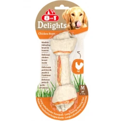 Κόκκαλο 8 In 1 Delights Bone Κοτόπουλο Medium 1pcs Κόκκαλο 8 In 1 Delights Bone Κοτόπουλο Medium 1pcs