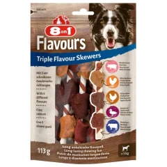 Λιχουδιές Σκύλου 8 In 1 Triple Flavour Skewers 113gr