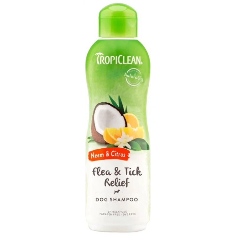 TROPICLEAN NEEM & CITRUS-FLEAS & TICKS 592ML ΣΑΜΠΟΥΑΝ ΣΚΥΛΟΥ