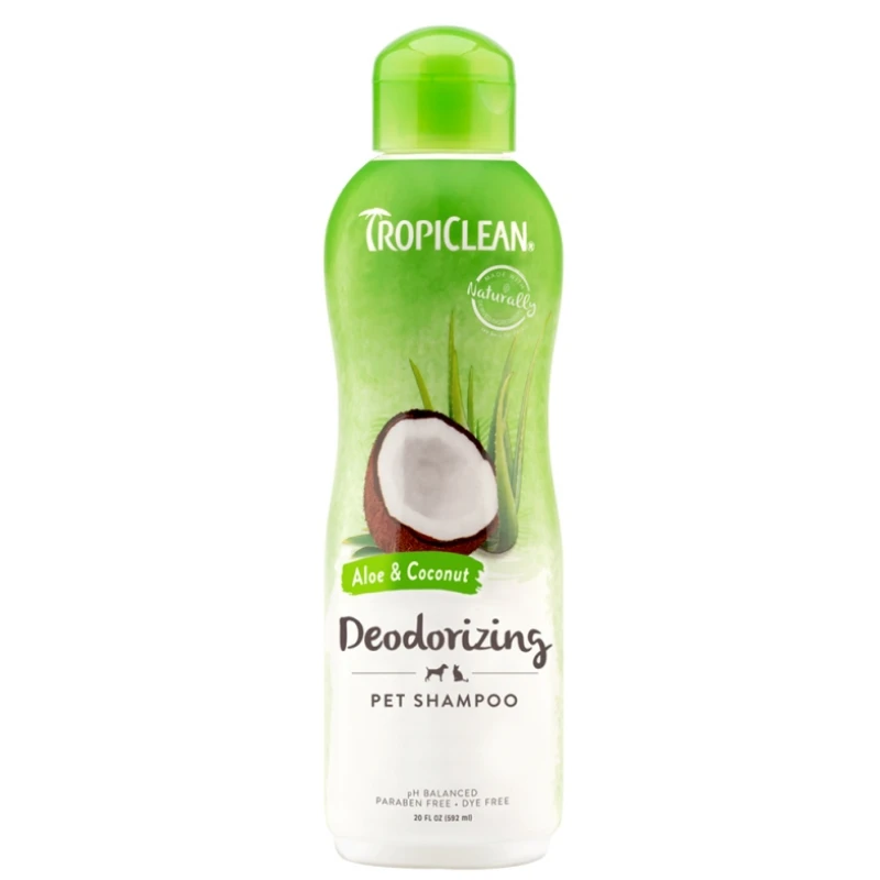 TROPICLEAN ALOE & COCONUT DEODORIZING SHAMPOO 592ML ΒΟΥΡΤΣΕΣ- ΠΕΡΙΠΟΙΗΣΗ - ΣΑΜΠΟΥΑΝ