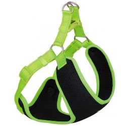 Σαμαράκι Γιλέκο Σκύλου Nobby Black Mesh Reflect Neon Yellow (Πλάτος 1cm X Περιφ 41-46cm)