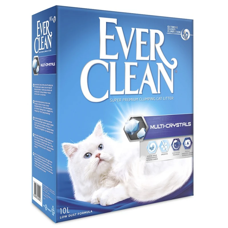 Everclean Multi Crystals Έξτρα Απορροφητική 10lt Γάτες