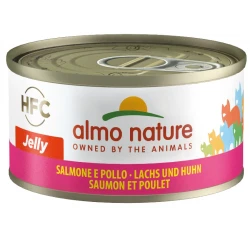 Almo Nature hfc Can jelly με σολομό & κοτόπουλο 70gr Almo Nature hfc Can jelly με σολομό & κοτόπουλο 70gr