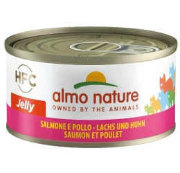 Almo Nature hfc Can jelly με σολομό & κοτόπουλο 70gr Almo Nature hfc Can jelly με σολομό & κοτόπουλο 70gr