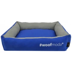 Κρεβατάκι Σκύλου και Γάτας Woofmoda Πουφ Μπλε No1 37x32x16cm