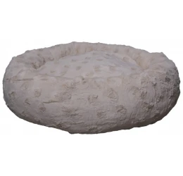 Κρεβατάκι Σκύλου και Γάτας Woofmoda Πουφ Στρογγυλό Εκρού No1 80cm