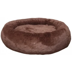 Κρεβατάκι Σκύλου και Γάτας Woofmoda Πουφ Στρογγυλό Καφέ No1 80cm