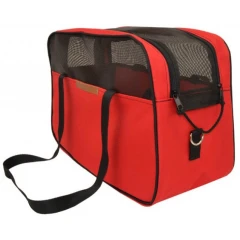 Τσάντα Μεταφοράς Σκύλου ή Γάτας  Woofmoda Sac Voyage αδιάβροχη No1 18x43x30cm Κόκκινη
