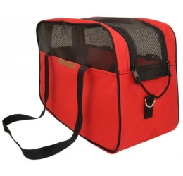 Τσάντα Μεταφοράς Σκύλου ή Γάτας  Woofmoda Sac Voyage αδιάβροχη No1 18x43x30cm Κόκκινη