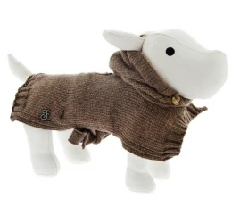 Ρουχαλάκι Σκύλου Πλεχτό Ferribiella Poncho Sweater Mocha S 35cm Ρουχαλάκι Σκύλου Πλεχτό Ferribiella Poncho Sweater Mocha S 35cm