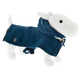 Ρουχαλάκι Σκύλου Πλεχτό Ferribiella Poncho Sweater Petrol S 35cm Ρουχαλάκι Σκύλου Πλεχτό Ferribiella Poncho Sweater Petrol S 35cm
