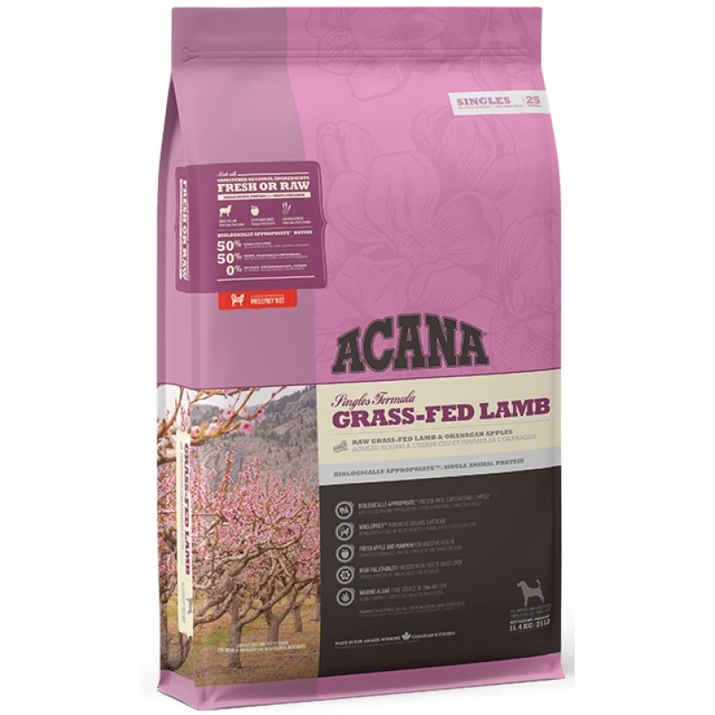 ACANA GRAIN FREE GRASS FED LAMB 11.4KG ΞΗΡΑ ΤΡΟΦΗ ΣΚΥΛΟΥ