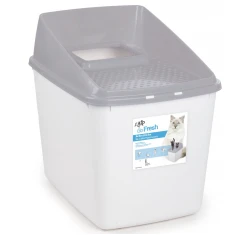 Κλειστή τουαλέτα γάτας AFP No Mess 40x53x50.5cm Γκρι