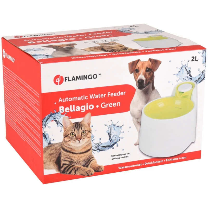 Αυτόματη Ποτίστρα Συντριβάνι για σκύλους και γάτες Flamingo Bellagio Green 2lt ΜΠΟΛΑΚΙΑ-ΤΑΙΣΤΡΕΣ