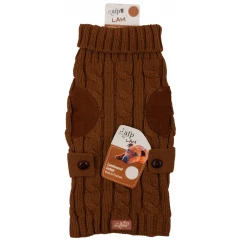 Πουλόβερ Σκύλου Afp Cord and Wool L 35cm Καφέ