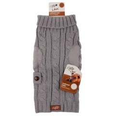 Πουλόβερ Σκύλου Afp Cord and Wool L 35cm Γκρι