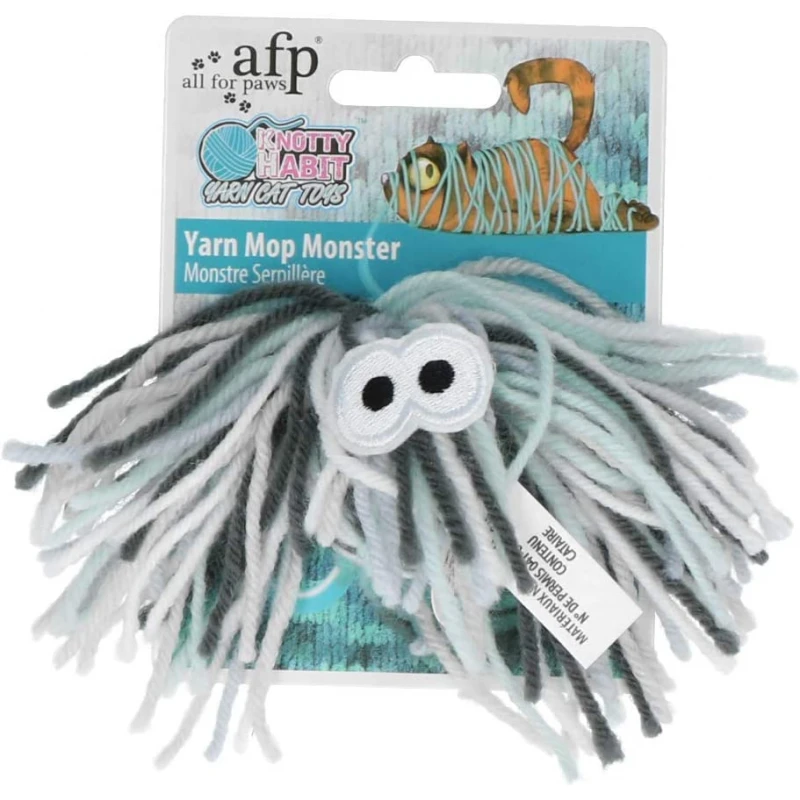 Παιχνίδι Γάτας AFP Knotty Habit Yarn Mop Monster 9,5x9,5x4cm ΓΑΤΕΣ