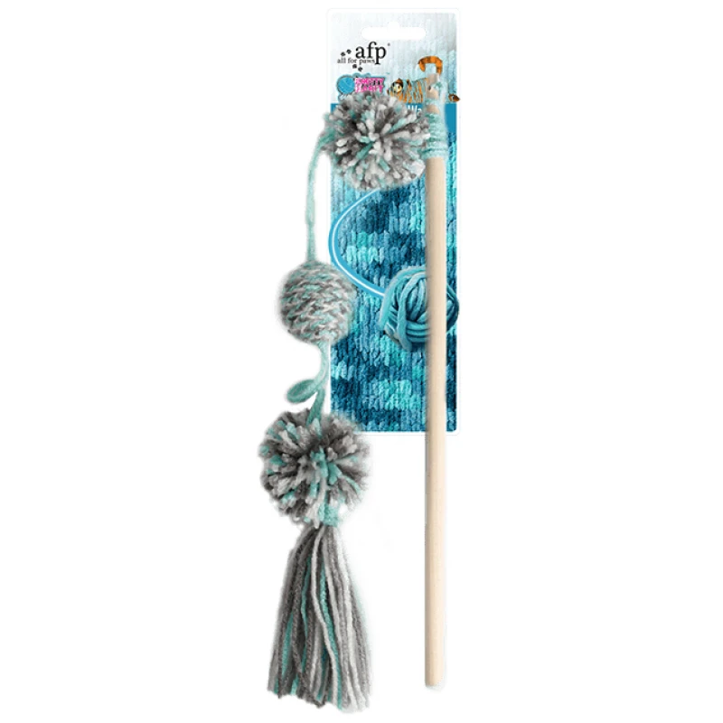 Παιχνίδι Γάτας AFP Knotty Habit Yarn Pom Pom Wand 35x9,6x4,5cm ΓΑΤΕΣ