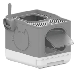 Αναδιπλούμενη Τουαλέτα Γάτας AFP Go Fresh 49,6x38,8x40,7CM Γκρι