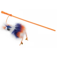 Παιχνίδι Γάτας AFP Furry Ball Bird Wand Πορτοκαλί