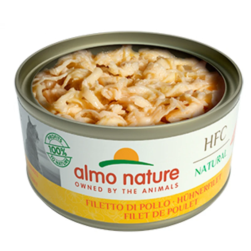 Almo Nature hfc Can με με φιλέτο κοτόπουλο 70gr ΥΓΡΗ ΤΡΟΦΗ -  ΚΟΝΣΕΡΒΕΣ ΓΑΤΑΣ