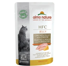 Almo Nature HFC Cuisine Jelly Pouch 55gr με Φιλέτο Κοτόπουλο και τυρί Almo Nature HFC Cuisine Jelly Pouch 55gr με Φιλέτο Κοτόπουλο και τυρί