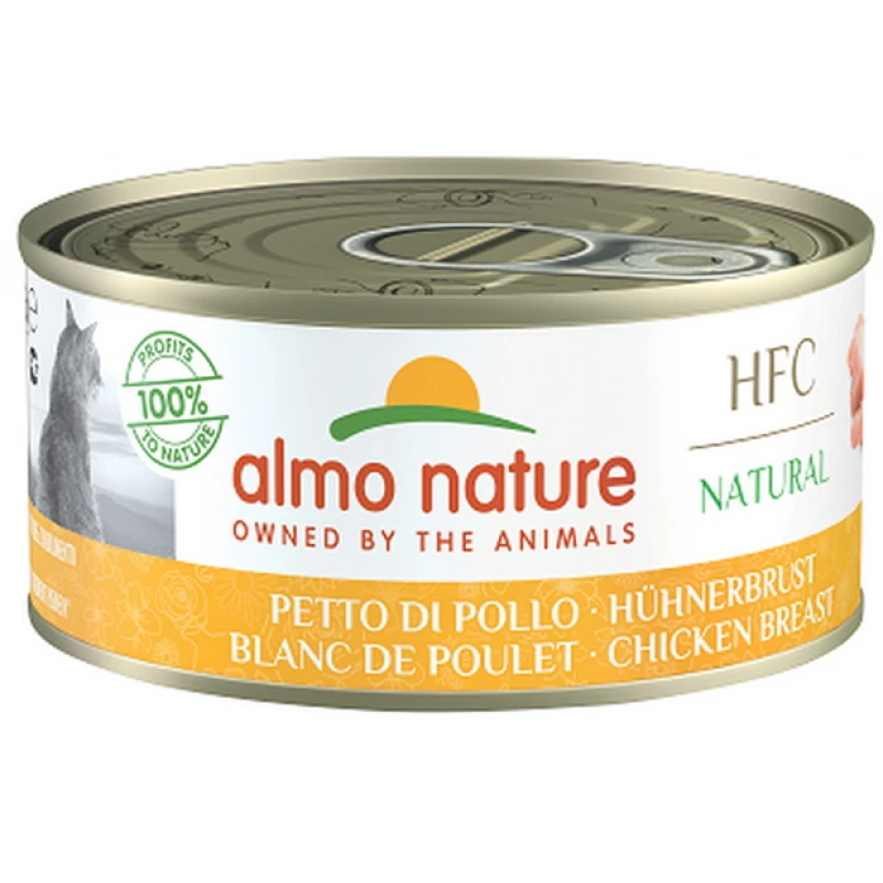 Almo Nature HFC Natural Can 150gr με στήθος Κοτόπουλο ΓΑΤΕΣ