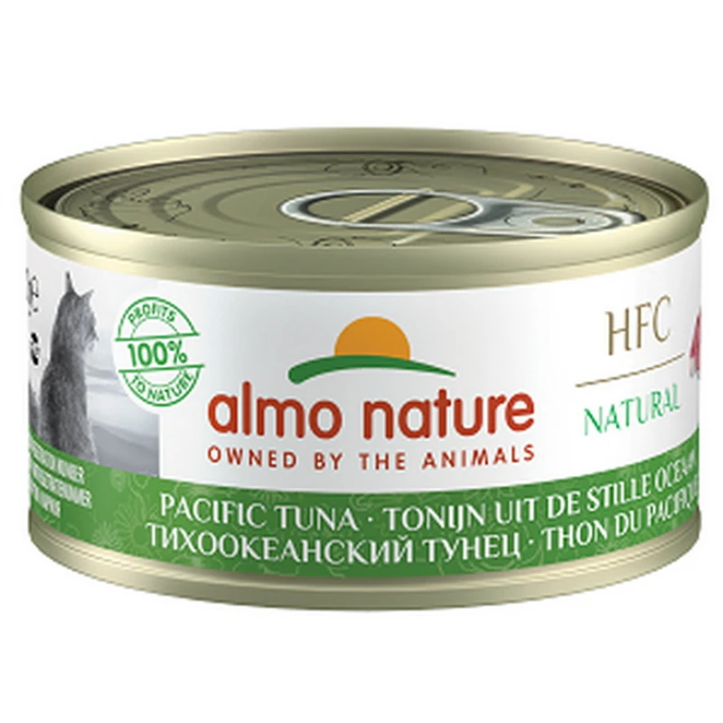 Almo Nature HFC Natural Can 70gr με Τόνο Ειρηνικού ΓΑΤΕΣ