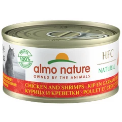 Almo Nature HFC Natural Can 70gr με Κοτόπουλο και Γαρίδα Almo Nature HFC Natural Can 70gr με Κοτόπουλο και Γαρίδα