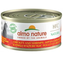 Almo Nature HFC Natural Can 70gr με Κοτόπουλο και Γαρίδα